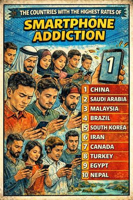 Các quốc gia có tỷ lệ nghiện điện thoại thông minh cao nhất: