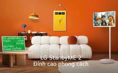 LG StandbyME 2 ra mắt: Màn hình 27 inch giải trí di động, có cảm ứng, chip AI alpha 8, pin tối đa...