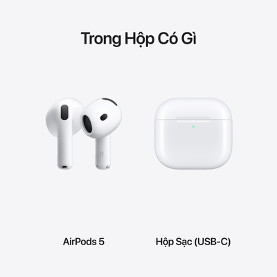 Anh em mua AirPods 5 nhớ chuẩn bị sẵn cáp sạc USB-C nha vì trong hộp không có
