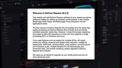Kể từ bản 20.3.2, DaVinci Resolve miễn phí sẽ không cho làm clip 4K nữa