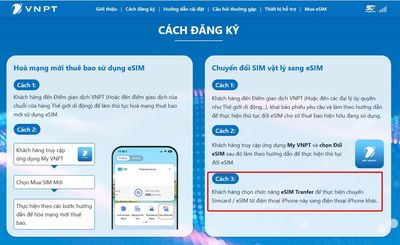 Không phải nhà mạng nào tại Việt Nam cũng hỗ trợ eSIM Transfer khi chuyển sang điện thoại mới