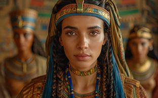 Bộ ảnh Ai Cập cổ đại tạo bằng AI