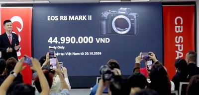 Giá bán Canon EOS R8 Mark II  Ngang với giá Canon EOS R6 Mark II