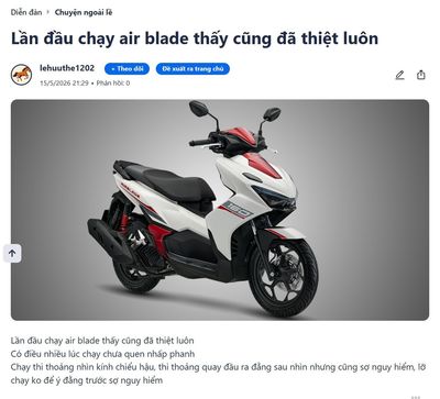 Ủa hồi bữa nó kêu mới thay ruột xe wave mà?