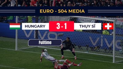Fulltime Hungary 3-1 Thụy Sĩ
