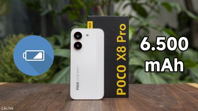 POCO X8 Pro không chỉ có hiệu năng mạnh mà còn có dung lượng pin lớn...