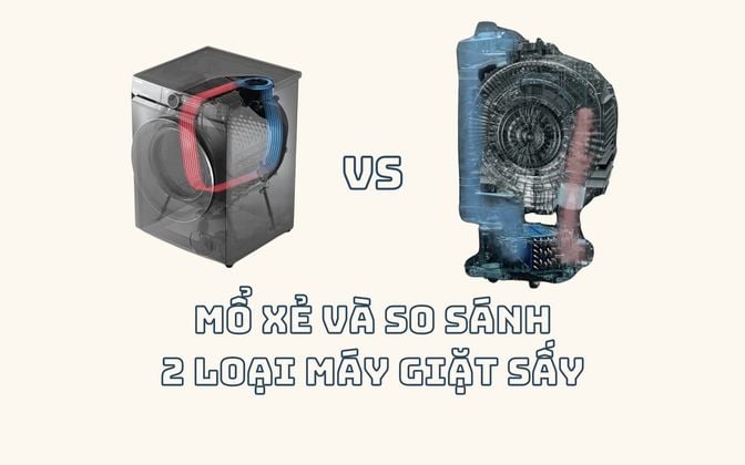 So sánh và mổ xẻ công nghệ sấy trong máy giặt sấy