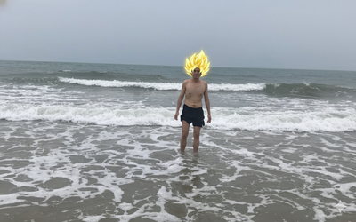 người xayda tắm biển, bà con bỏ chạy hết