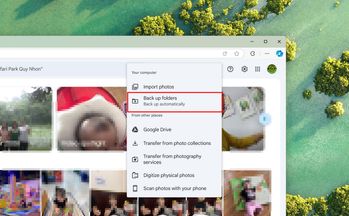 Cách sao lưu folder tự động từ PC lên web Google Photos