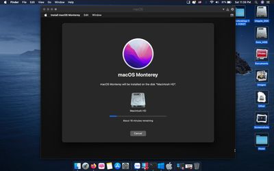 Pro 2012 catalina cố đẩy lên Monterey luôn