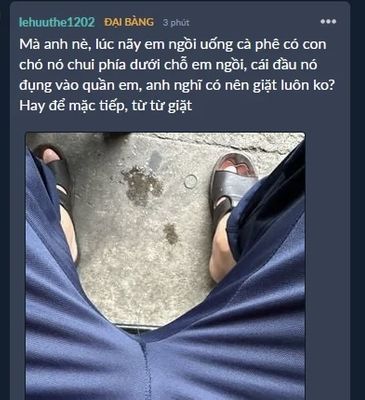 từ rày về sau em đừng hỏi anh mấy thứ này nữa nhé, dơ bẩn lắm