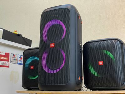 Loa JBL Partybox 100 công suất lớn 160W Đèn Led Karaoke có đủ