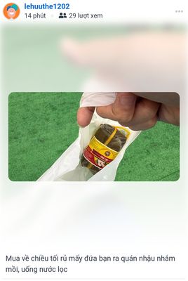 Mở quán nhậu mà gặp thành phần này chắc dẹp tiệm, mà có ai cho đem đồ ăn đồ uống vô ăn luôn dc...