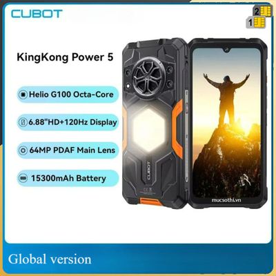 Mục sở thị #CubotKingKongPower5 #SmartphoneLoaTo Siêu bền Pin khủng 15300mAh 33W + LOA TO 136dB...