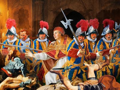 Ngày 22 tháng 1 520 năm trước, Đội Vệ binh Thuỵ Sĩ được thành lập