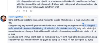 đêm khuya bạn đặt hàng online mà dám nói nv khacten thái độ ko tốt?! tội người ta bị trừ lương...