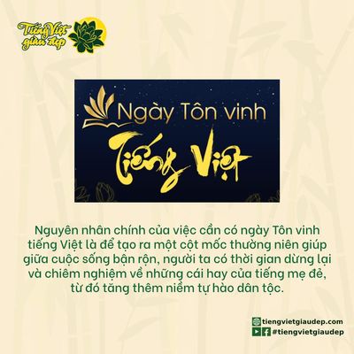 Ngày tôn vinh tiếng Việt trong cộng đồng người Việt ở nước ngoài (8/9)