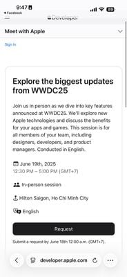 Apple tổ chức một buổi gặp mặt trực tiếp tại TP.HCM sau sự kiện WWDC25