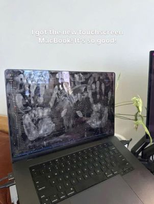 Nhật ký ngày đầu tiên sử dụng macbook cảm ứng