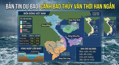 Bản tin dự báo, cảnh báo xu thế thời tiết trên đất liền 10 ngày tới (16/3 – 26/3/2026)
