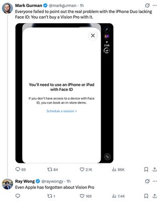Mọi người đều không chỉ ra được vấn đề thực sự với iPhone Duo thiếu Face ID: Bạn không thể sử...