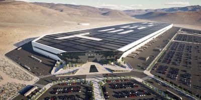 Siêu nhà máy mới của Tesla ở Nevada, nơi có tp Las Vegas. Nhìn đẹp quá xá.