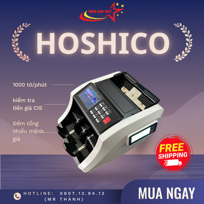 MÁY ĐẾM TIỀN HOSHICO – CHÍNH XÁC, NHANH, SIÊU BỀN!