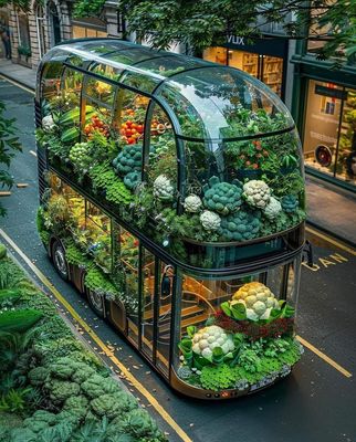Vegetable bus in London, Unιted Kingdom ❤️