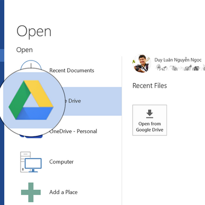 Windows] Mời tải về plugin Google Drive cho Microsoft Office, cho phép mở,  lưu file trực tiếp