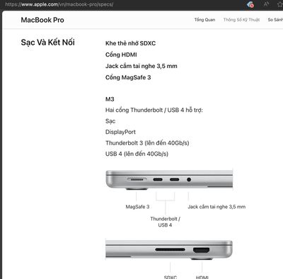 So sánh thông số chi tiết MacBook Pro 13 inch M2 và MacBook Pro 14 inch M3