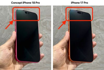 Giả sử iPhone 18 Pro Series có phần Dynamic Island thu gọn hơn iPhone 17 Pro...