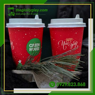 Ly giấy Noel đẹp – sản xuất theo yêu cầu, giá rẻ tại Thế Giới Ly Giấy