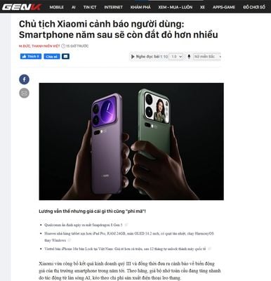 Dự đoán có ngày điện thoại phổ thông dạng cao cấp Flagship sẽ lên tới mức giá 50 triệu VNĐ với...