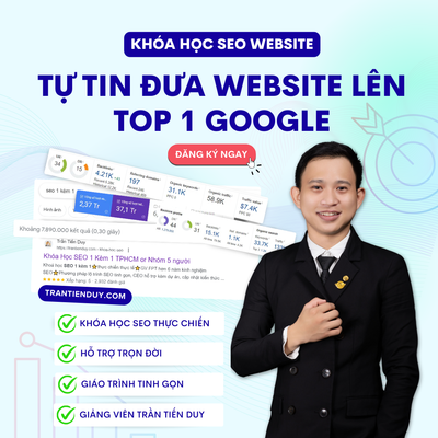 Khóa học seo trantienduy.com
