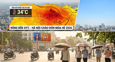 Hà Nội sắp nóng 34°C — đợt nắng nóng đầu tiên năm 2026
