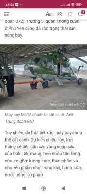 Khả năng bay với thời tiết xấu của trực thăng yếu hơn drone hả ta ? mấy ngày nay drone bay ầm ầm...