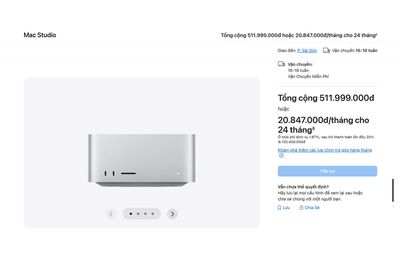 Mac Studio hay Mac Mini M6 bắt đầu đặt trước ở Việt Nam, option 'độc' qua năm mới giao