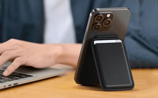 Satechi ra mắt Magnetic Wallet Stand: ví nam châm kiêm đế dựng cho iPhone 15