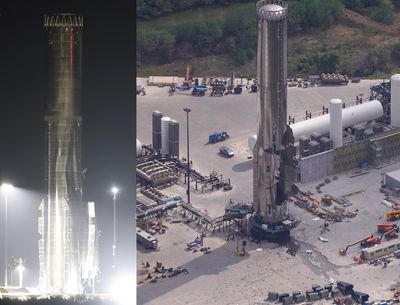 Tên lửa đẩy của Starship V3 bị biến dạng sau cuộc thử nghiệm áp suất